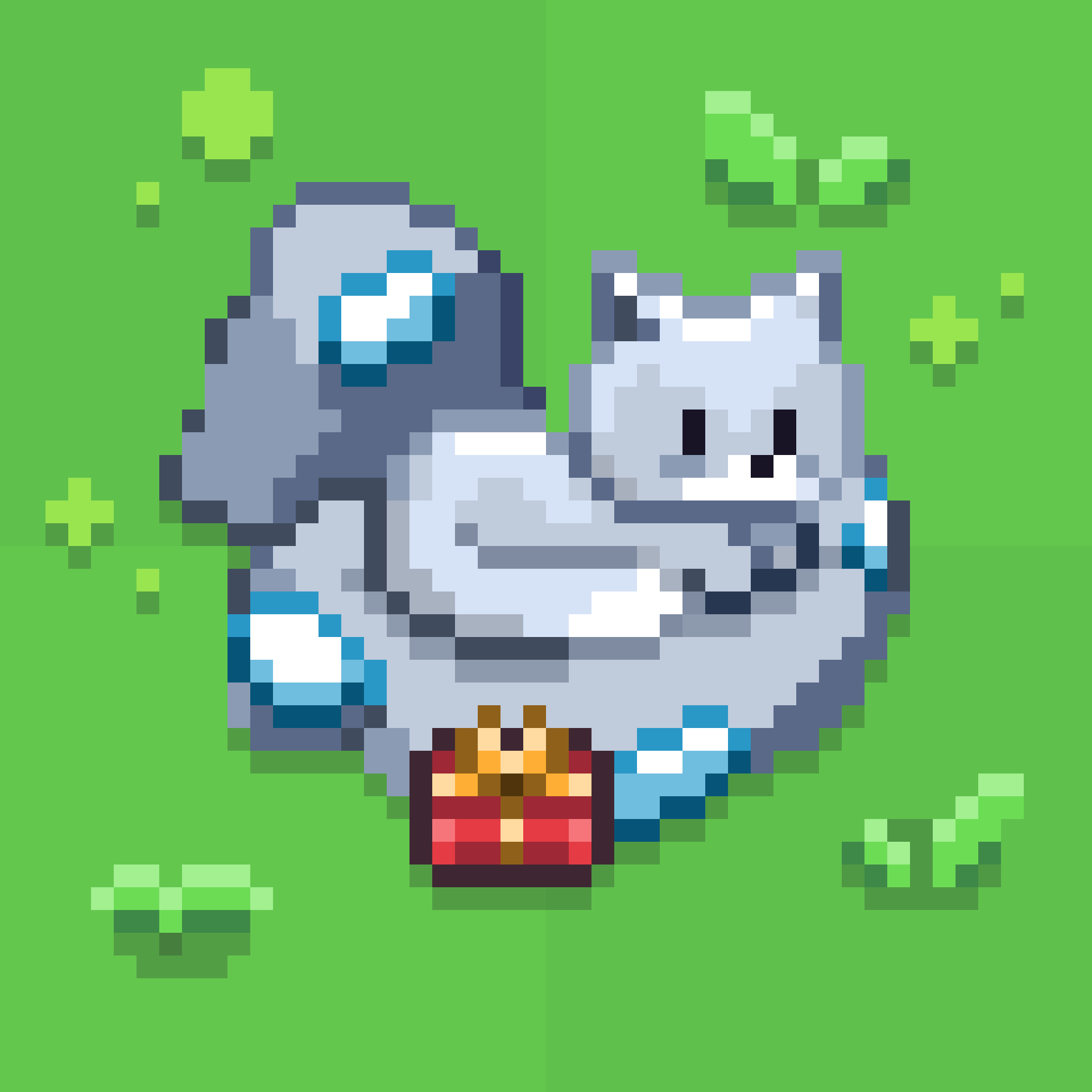 White Festive Fox